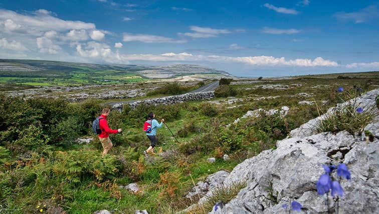 Walkers in the Burren, County Clare