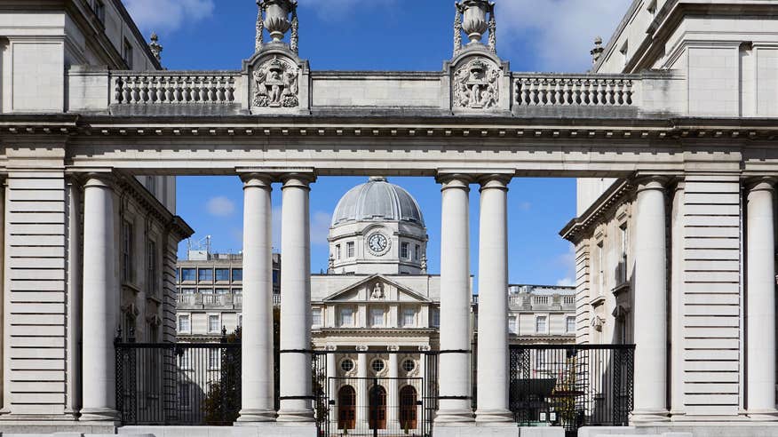 Leinster House in Dublin city