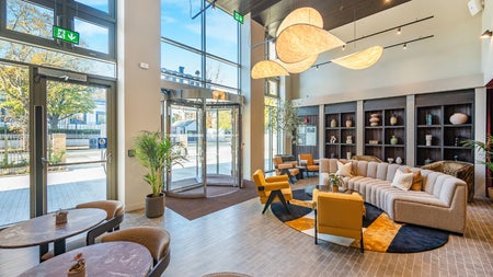 Reception area with seating
