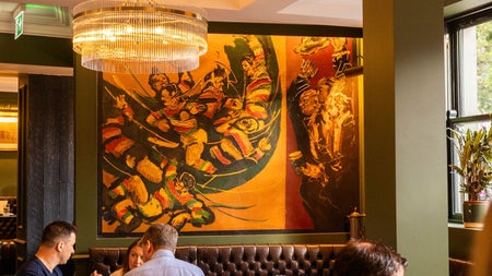People dining in a pub