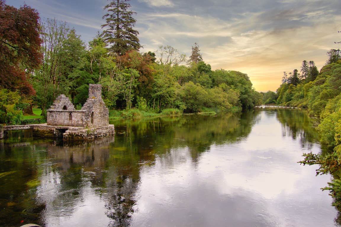 Image of castle ruins in Cong in County Mayo
