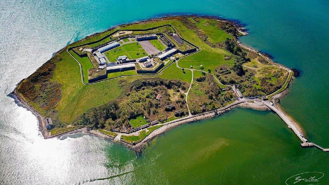 Spike Island off the coast of Cobh in County Cork
