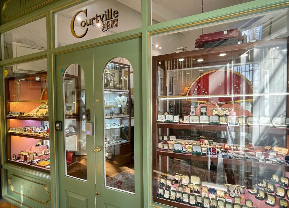 An exterior view of the Courtville antiques and jewellery shop at the Powerscourt Centre