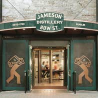 A view of the front entrance of Jameson Distillery Bow Street