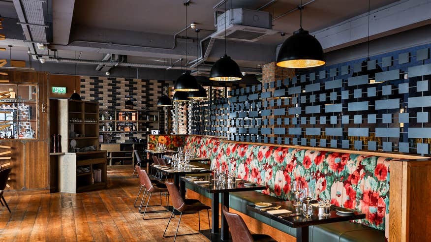 Interior view of Kelly's Steakhouse in the Midland's Park Hotel, Co Laois