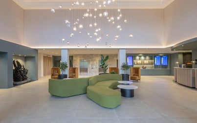 Reception area with seating
