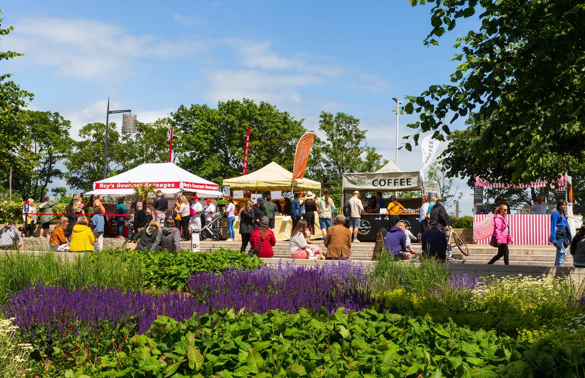 Farmers Market in People's Park, Dún Laoghaire