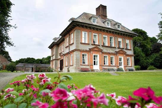 Green grass and colourful flowers at Beaulieu House and Gardens, County Louth