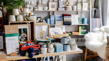 Image of the interior of the Irish Design Shop in County Dublin