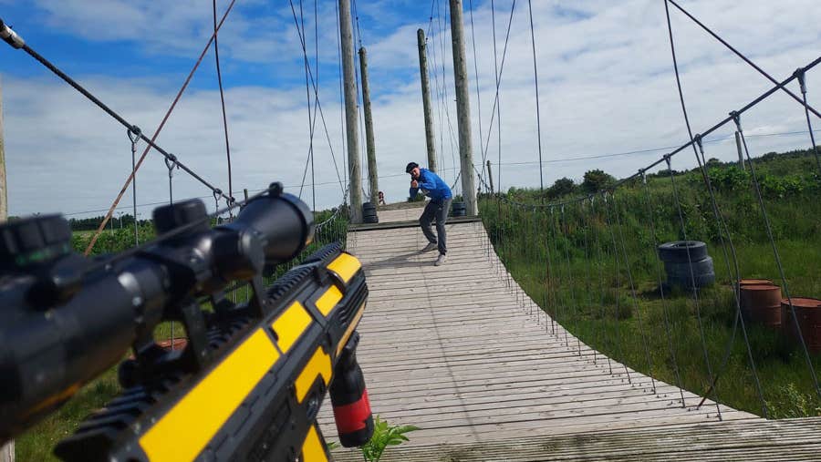 Laser tag at Kartworld Adventure Centre