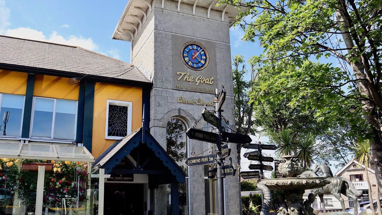 View of the Goat Bar and Grill from the outside