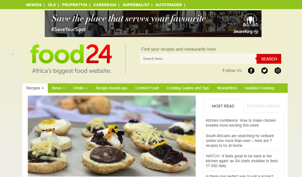 Food24 Screenshot