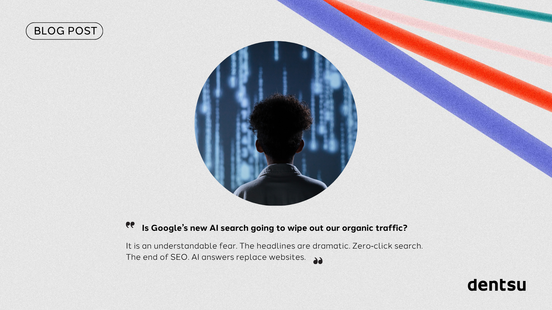 Google's AI search insight piece banner