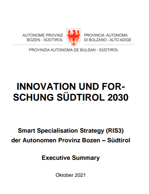 Inovaziun y Inrescida Südtirol 2030