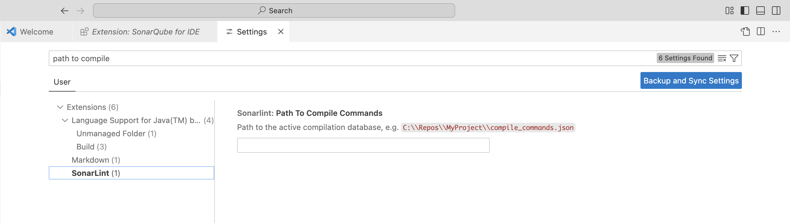 SonarQube for VS Code needs to know where your C and C++ code is being compiled to in order to complete the analysis. SonarQube for VS Code needs to know where your C and C++ code is being compiled to in order to complete the analysis.