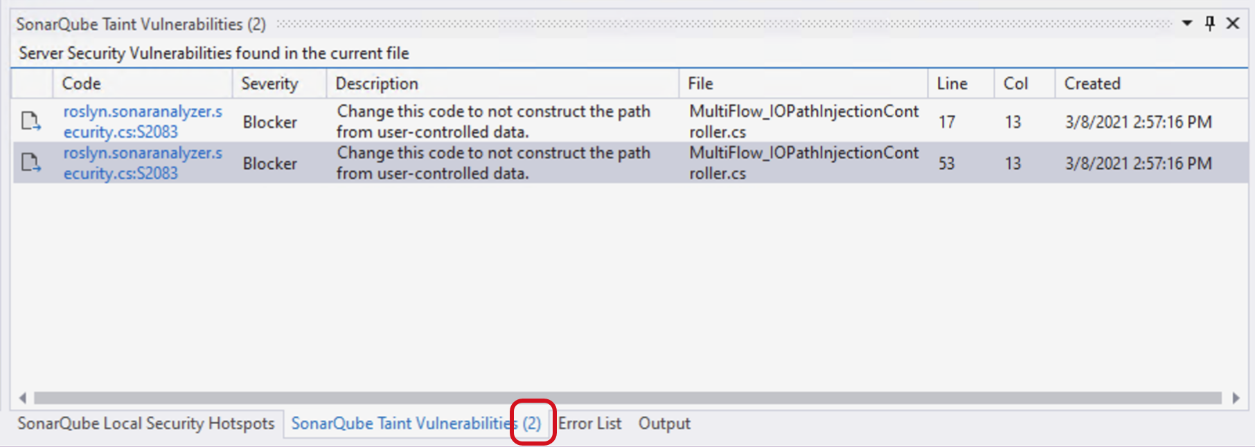 A count will be displayed showing you how many remote vulnerabilities were found in the file. A count will be displayed showing you how many remote vulnerabilities were found in the file.