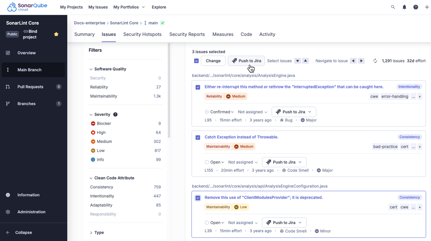 Creating a Jira work item from multiple issues