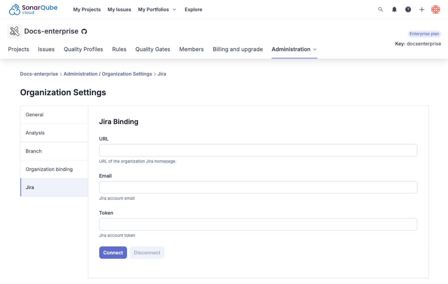 Binding Jira to your organization