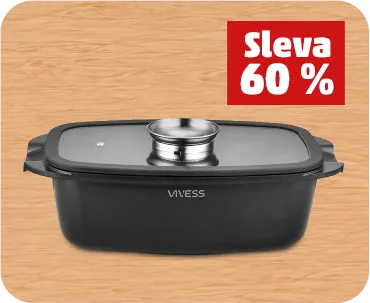 Pekáč se skleněnou poklicí 32 cm
Sleva 60 %