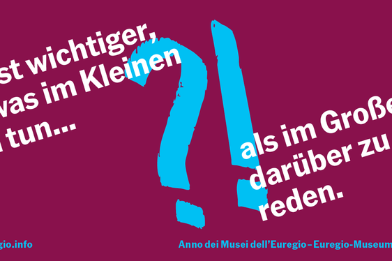 Aufkleber als kleine Aufforderungen zum Handeln (Foto: Euregio)