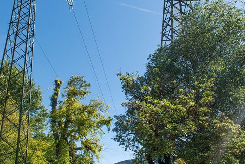 I tralicci si protendono verso il cielo come gigantesche torri. La ristrutturazione della rete ad alta tensione in Valle Isarco dovrebbe migliorare molte cose. (Foto: Claudia Corrent)