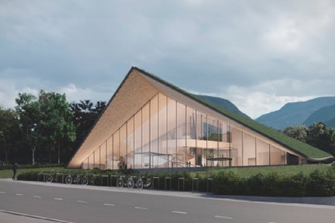 Il nuovo deposito provinciale per i beni culturali di Egna è concepito per essere un luogo di conservazione, restauro, raccolta, ricerca ed esposizione. (Rendering: Provincia autonoma di Bolzano)