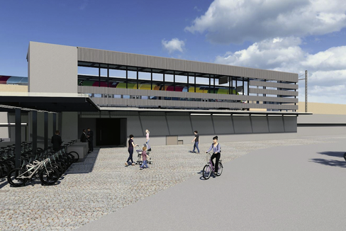 Die neue Zughaltestelle St. Jakob wird im Sommer 2027 in Betrieb gehen und den Umstieg vom Auto auf öffentliche Verkehrsmittel erleichtern. (Foto: STA)