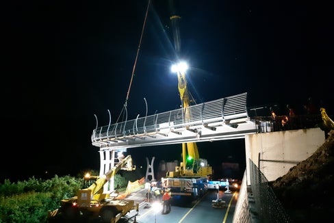 Vorfahrt für das Fahrrad in Südtirols Mobilität: Infrastrukturen wie die Radbrücke in Kalditsch sollen dazu beitragen. (Foto: Foto: Landesabteilung Tiefbau)