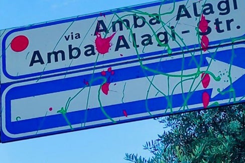 Straßennamen in der Diskussion: Die Amba-Alagi-Straße in Bozen. (Foto: Salto)