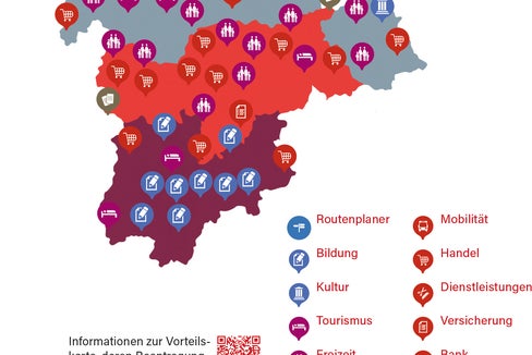 L'EuregioFamily-Pass offre alle famiglie con almeno un figlio di età inferiore ai 18 anni numerosi vantaggi tariffari in 14 diverse categorie. (Foto: Euregio)