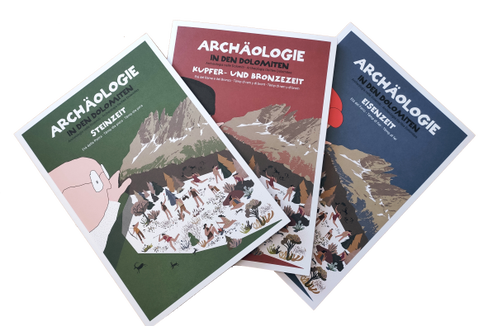 Archeologia nelle Dolomiti è un pacchetto di apprendimento con testi multilingui, che sarà presentato il 9 febbraio dalla Direzione istruzione, formazione e cultura ladina. (Foto: ASP/Direzione istruzione, formazione e cultura ladina)