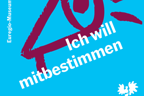 Moderne Gestaltung, zeitlose Forderung: Die Museumsjahr-Aufkleber wollen kleine Mutmacher für Zivilcourage, Meinungsfreiheit und Demokratie sein. (Foto: Euregio)