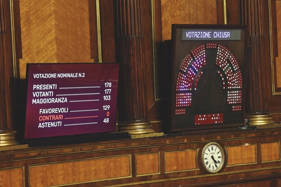 13. Mai 2026: Ohne Gegenstimmen verabschiedet der Senat den Verfassungsgesetzentwurf zur Änderung des Sonderstatuts für die autonome Region Trentino-Südtirol, die Autonomiereform. (Foto: Matteo Mimella)