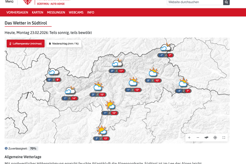Das Landeswetterportal wurde neu gestaltet und umfasst noch mehr Informationen. (Foto: LPA)