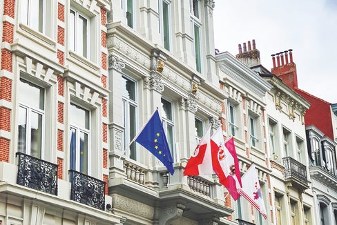 In questo edificio pubblico, in Rue de Pascale 45-47 a Bruxelles, ha sede la Rappresentanza dell’Euregio Tirolo-Alto Adige-Trentino. (Foto: Ursula Pirchstaller)