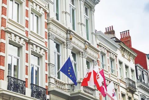 In questo edificio pubblico, in Rue de Pascale 45-47 a Bruxelles, ha sede la Rappresentanza dell’Euregio Tirolo-Alto Adige-Trentino. (Foto: Ursula Pirchstaller)