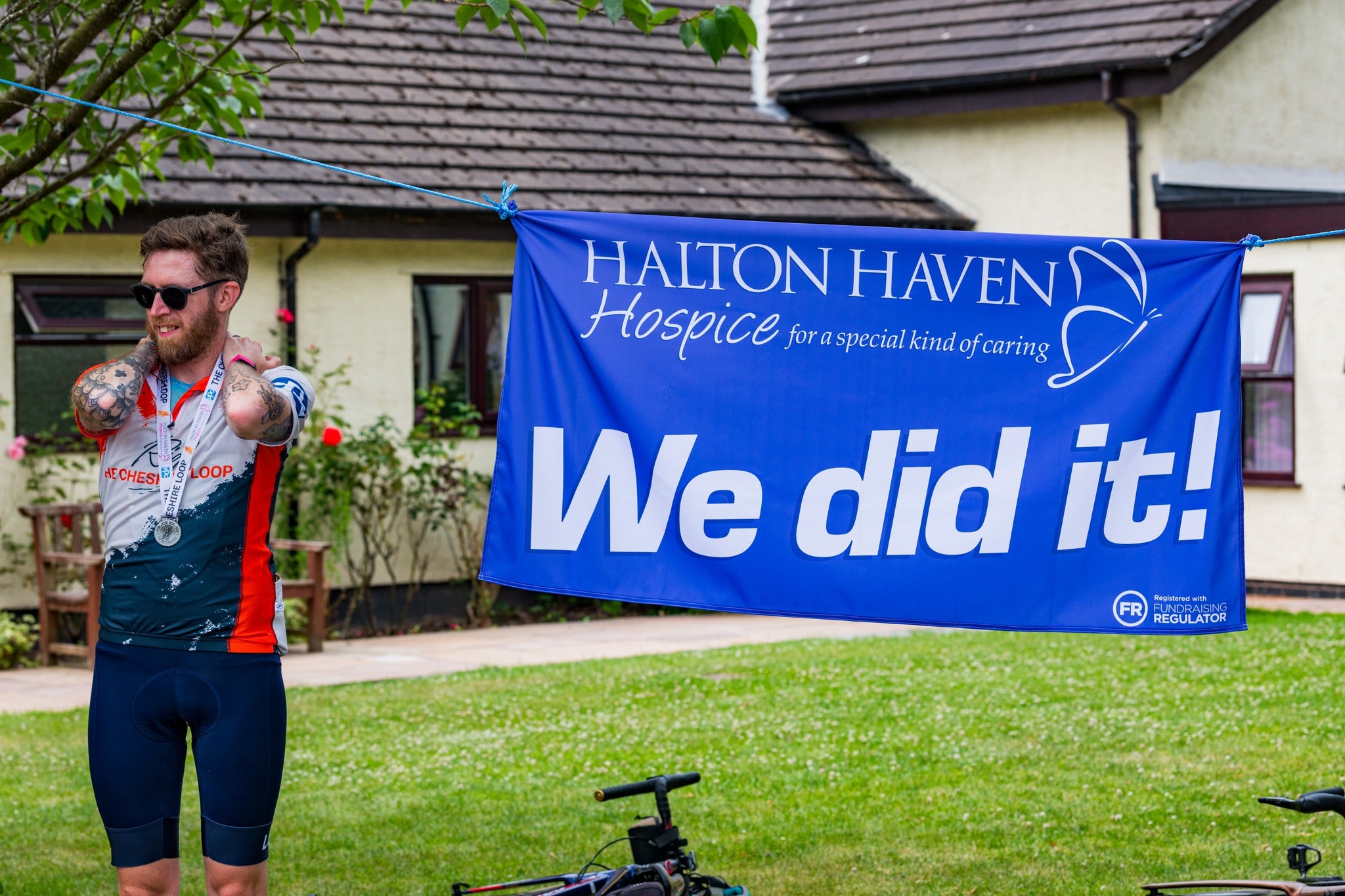 Merseyflow cyclist smashes fundraising target for local hospice