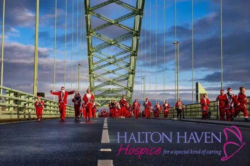 Halton Haven’s Santa Dash sponsored by merseyflow