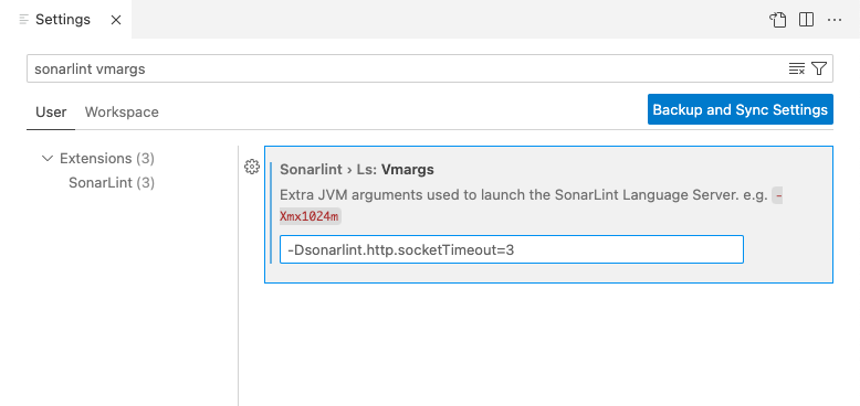 You'll need to edit the SonarLint Extension setting, LS: Vmargs, to add advanced HTTP properties.