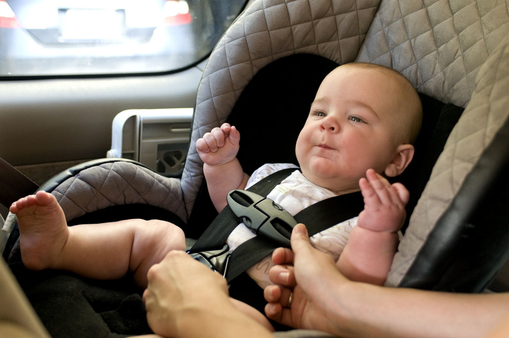 Baby in child seat