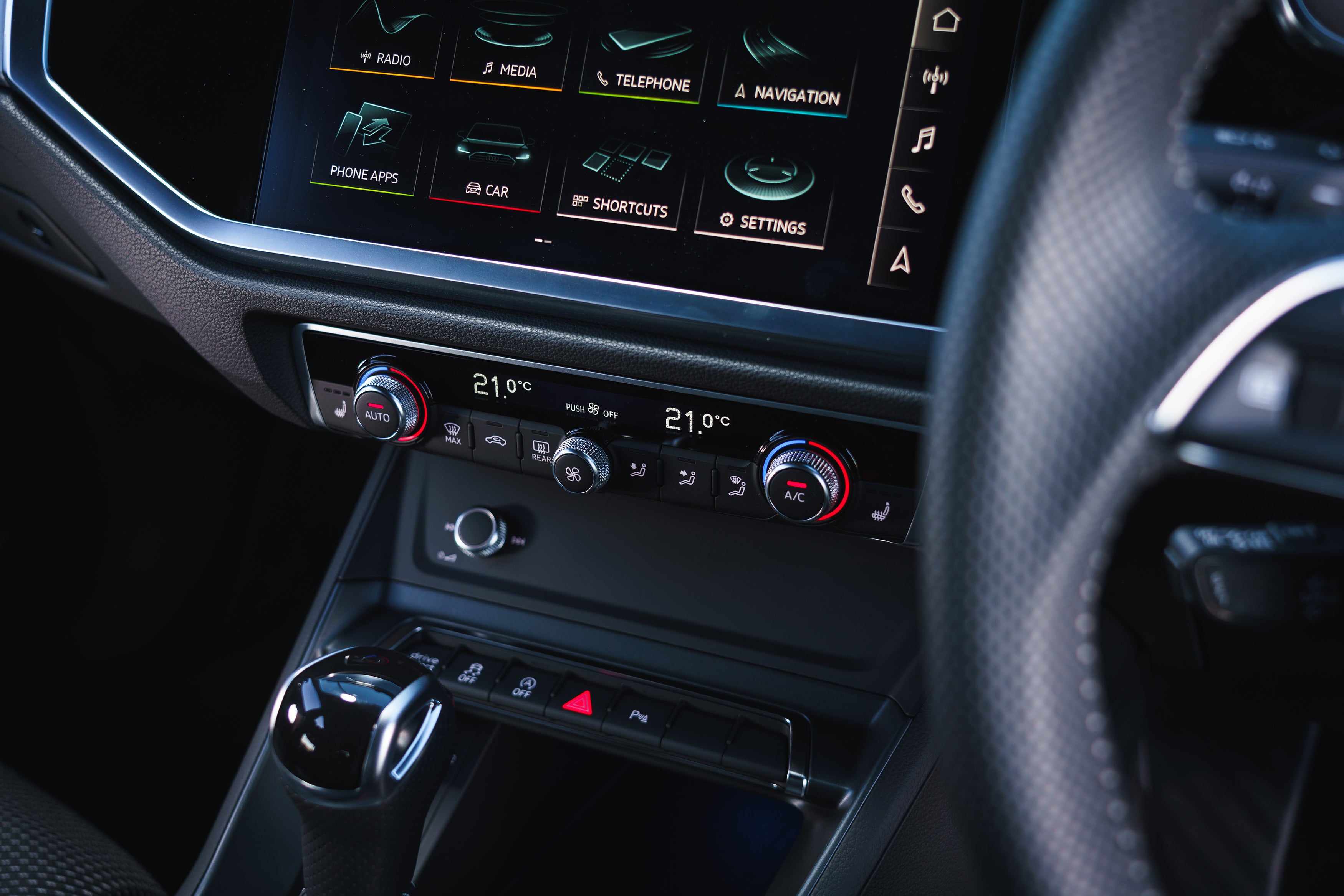 Audi Q3 Review 2022 Centre Console