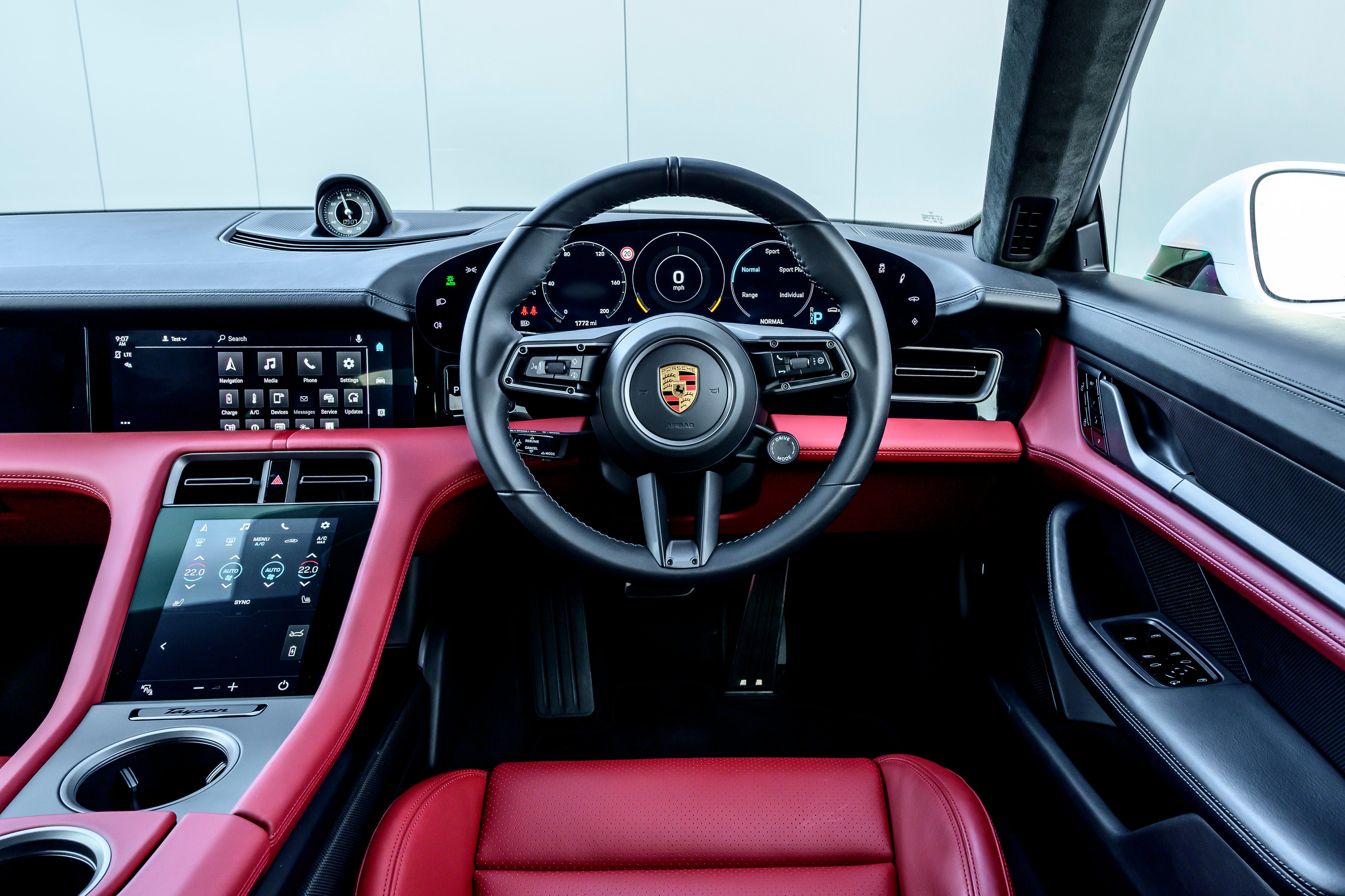 Porsche Taycan Review 2022 Front Interior