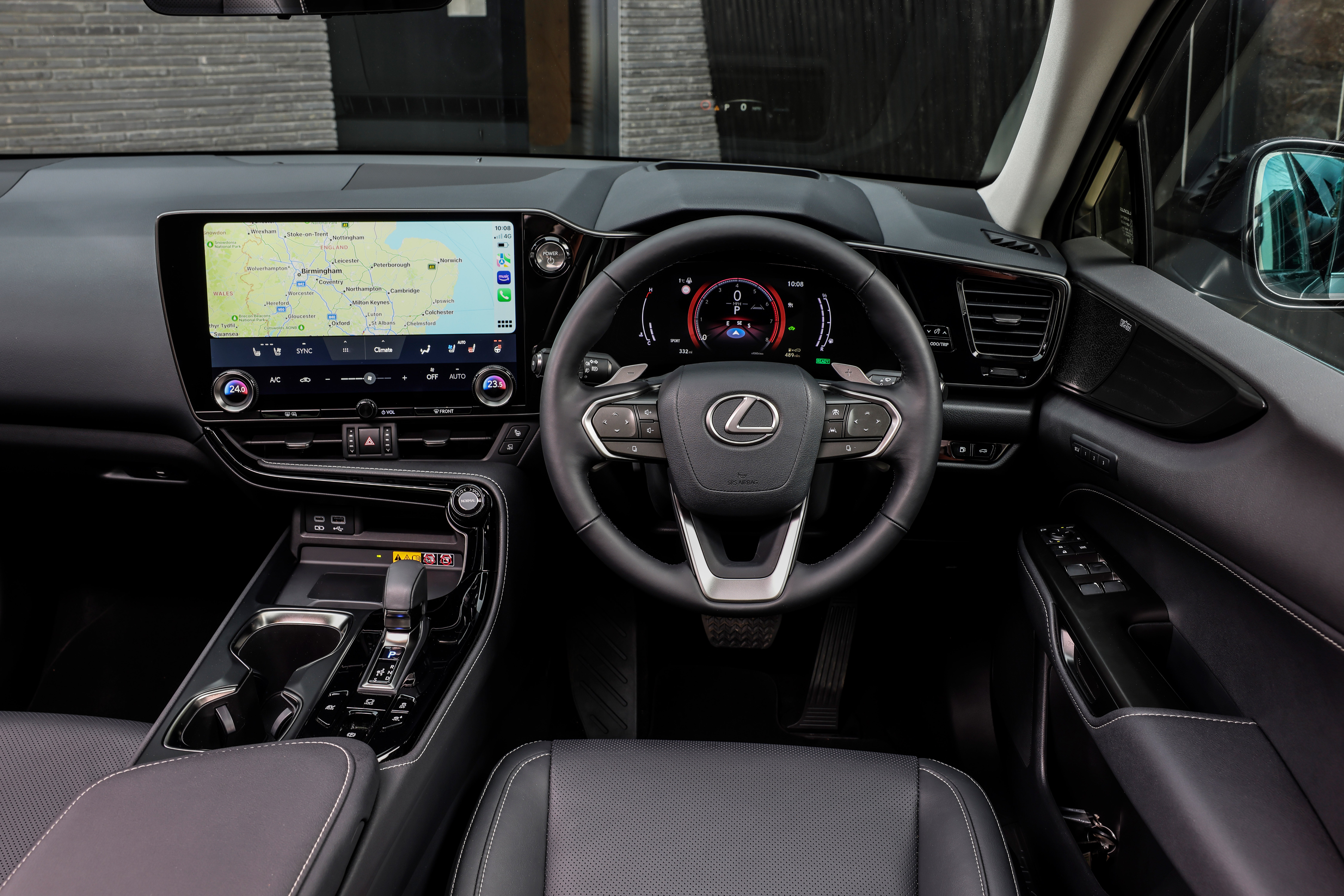 Standard equipment is high in the NX 350h with all models getting a huge 14-inch touchscreen 