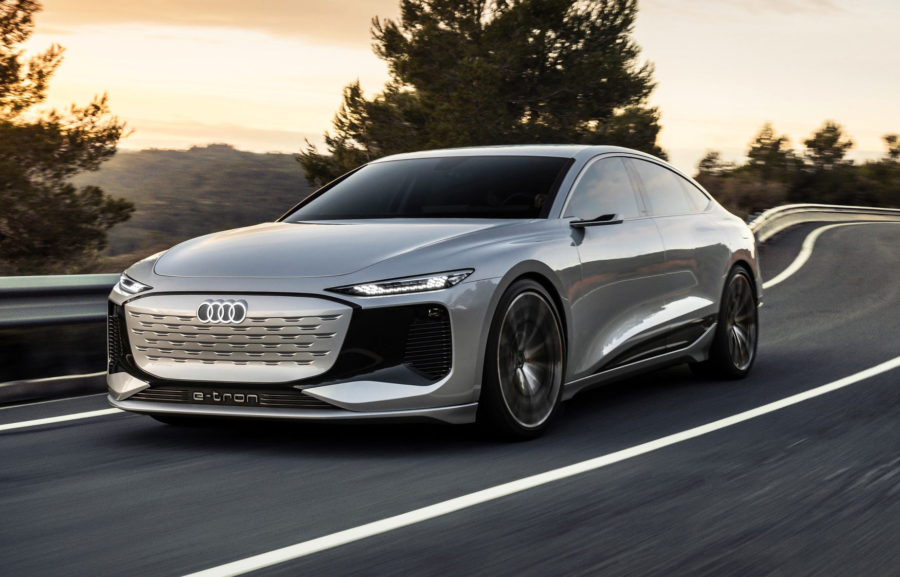 Audi A6 e-tron front-three quarter