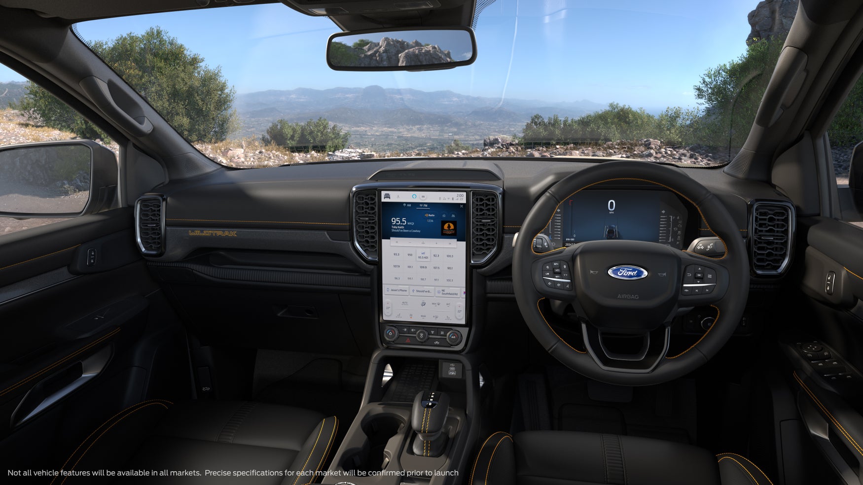 New 2022 Ford Ranger interior