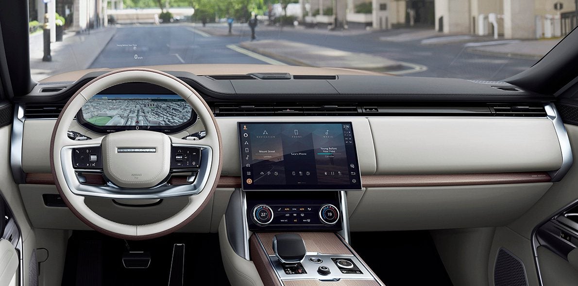 2022 Range Rover dashboard