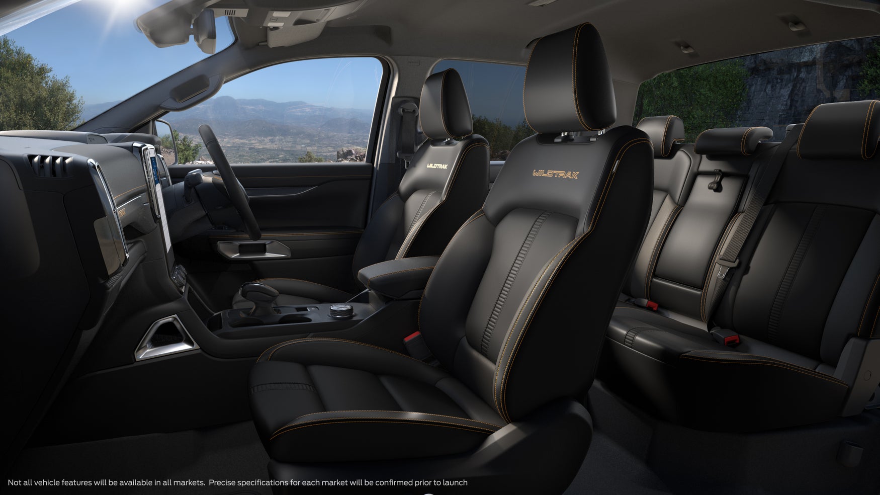 New 2022 Ford Ranger interior