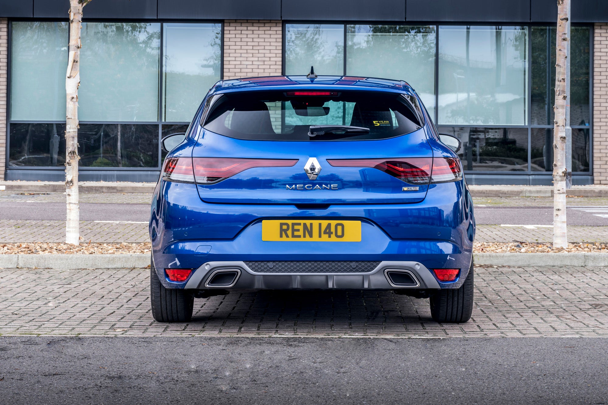 Renault Megane review 2021: rear blue