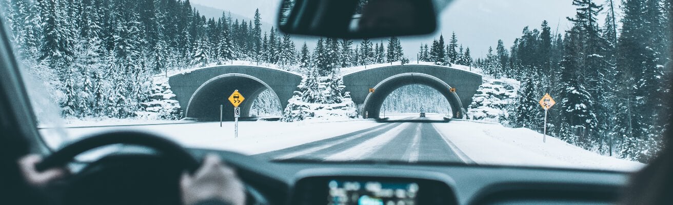 driving in winter snow
