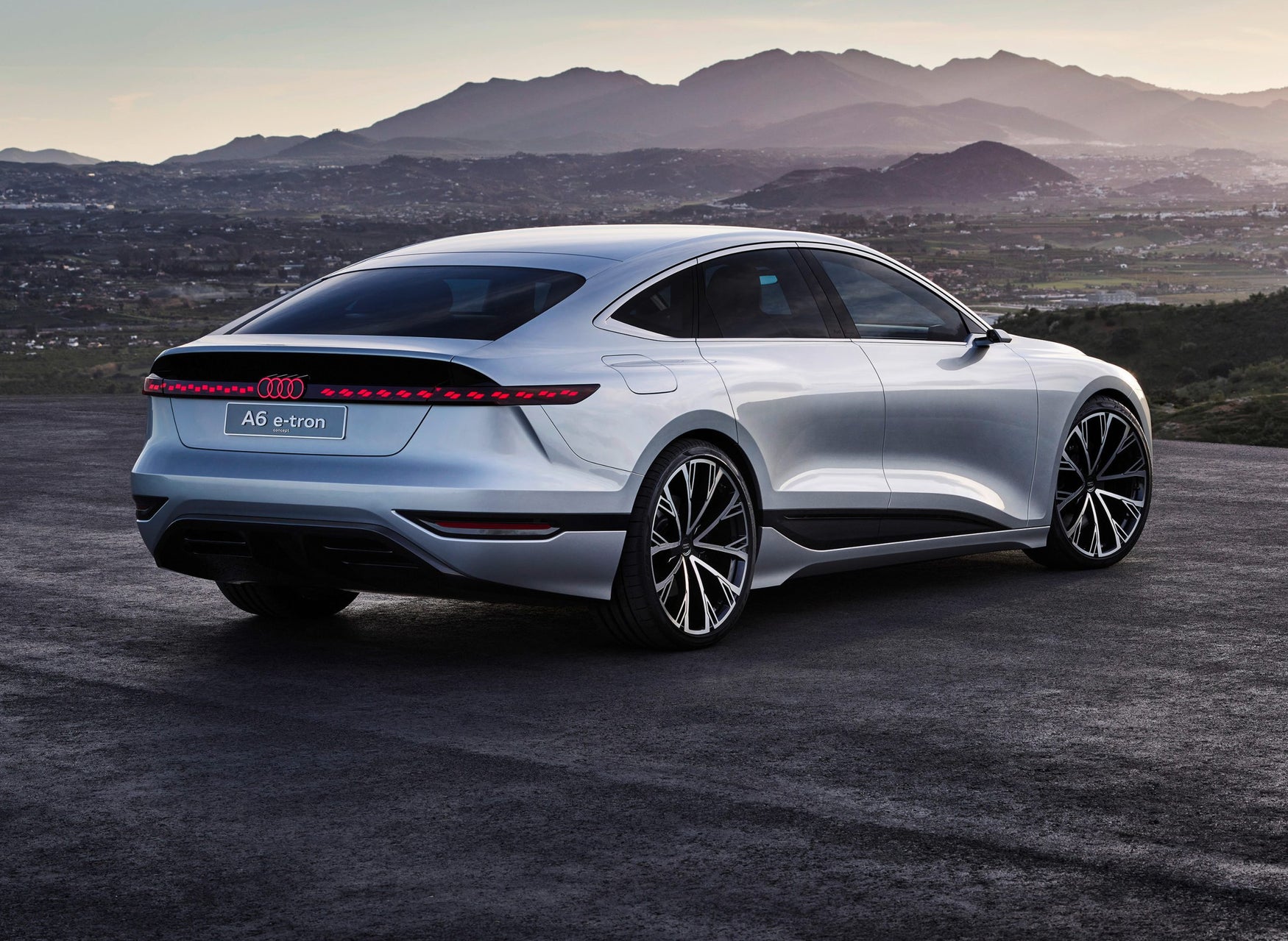 Audi A6 e-tron rear-three quarter